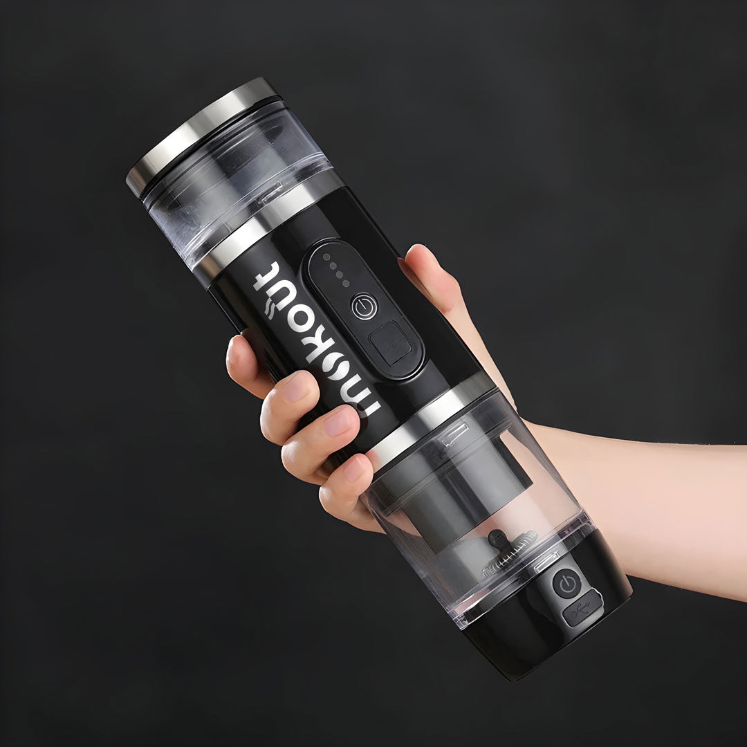 Mokout | macchina per caffè espresso portatile 4 in 1 + monta-latte elettrico